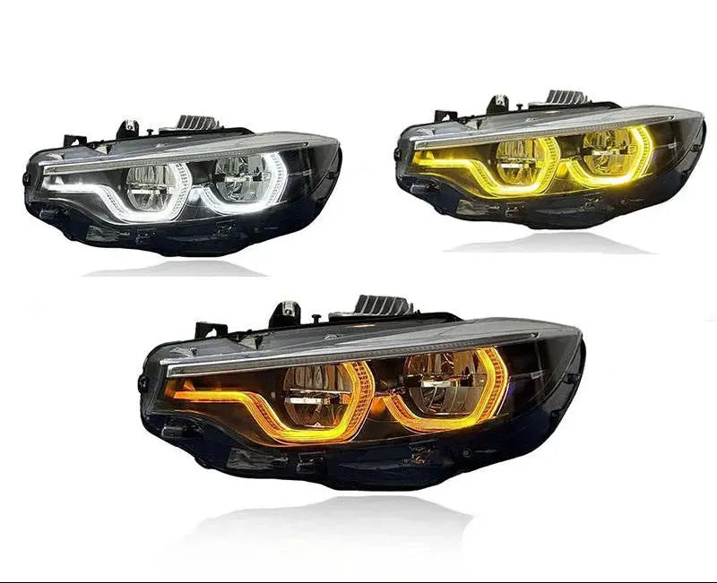 V3 F8X Tri Color Switchable IKON Headlights (White, Yellow, Amber) - F80 M3 F82 F83 M4 Norcal Dynamics