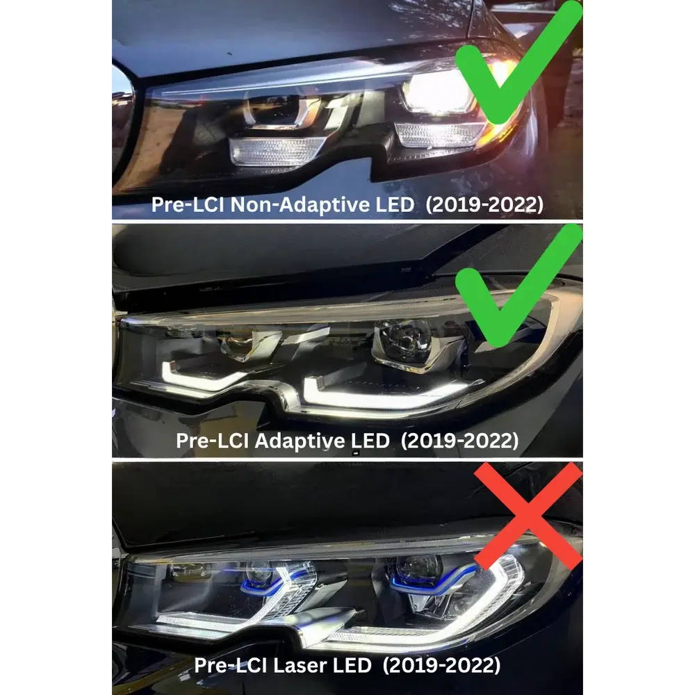G20 Pre-LCI OEM Laser Style Headlights Switchback - (BMW G20/G28 3-Series) Norcal Dynamics