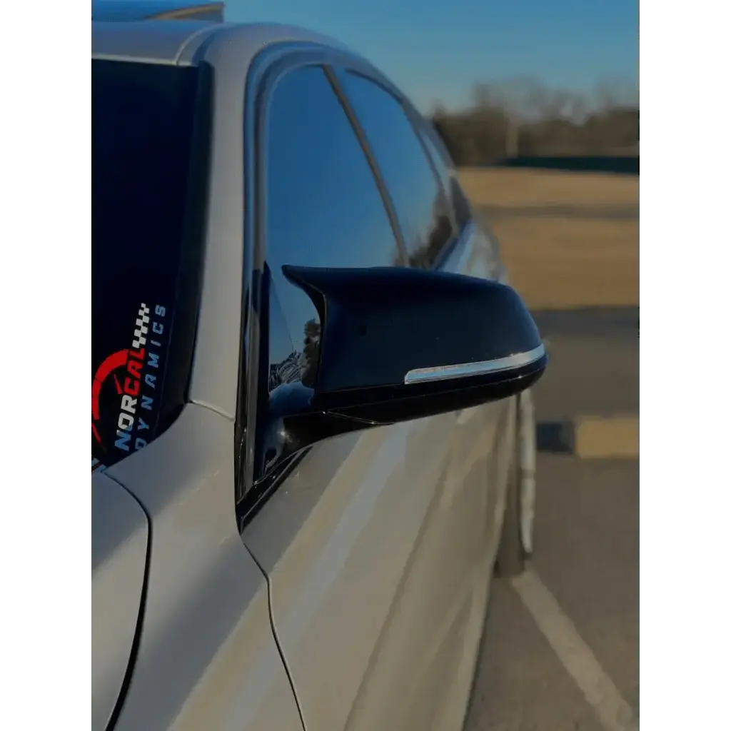 BLACK WINGED MIRROR CAPS F CHASSIS - Norcal Dynamics