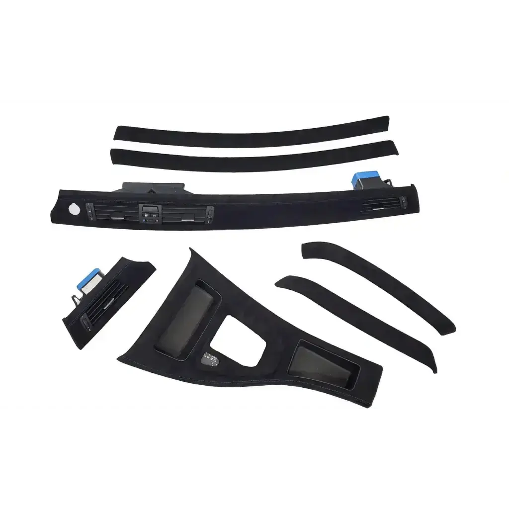 E90 SUEDE FULL TRIM SET BLUE STITCHING - Norcal Dynamics