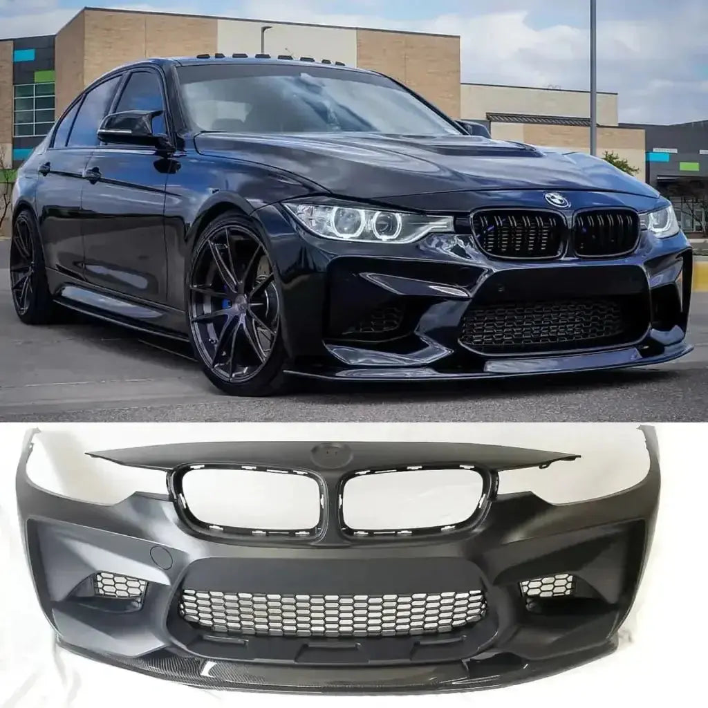 F30 Front Lip- F30 M2 MTC STYLE CARBON FIBER FRONT LIP - Norcal Dynamics