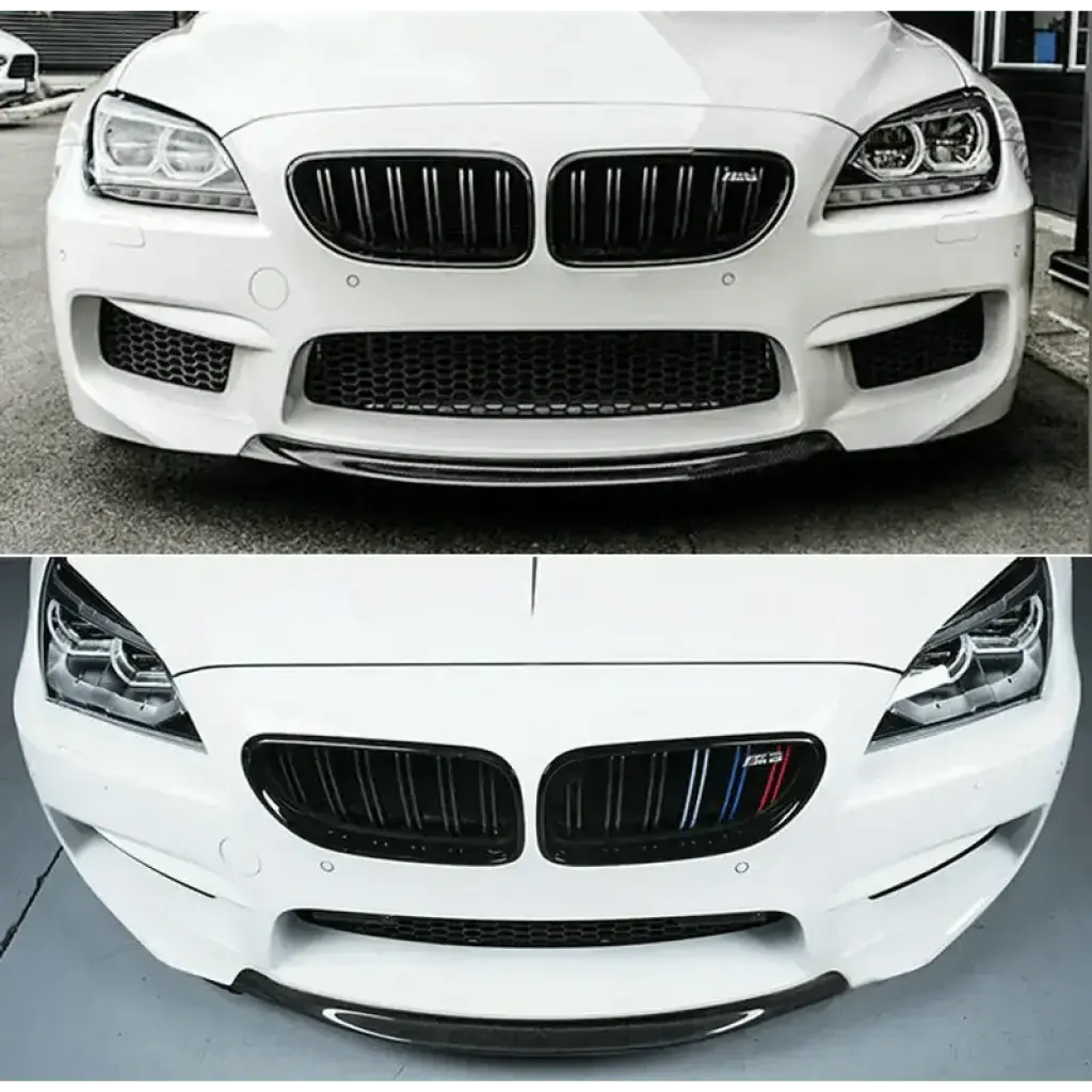 M6 CARBON FIBER R STYLE FRONT BUMPER LIP SPLITTER - Norcal Dynamics
