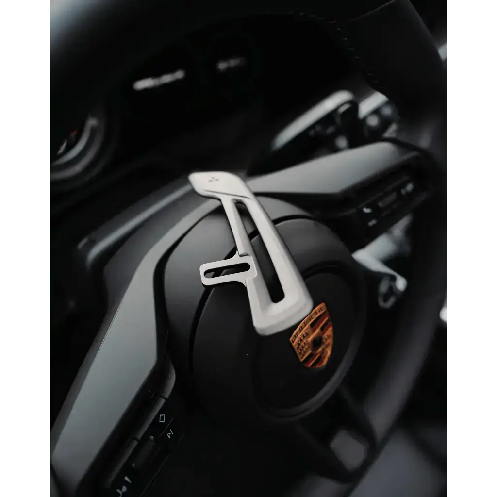 Porsche - GT3 RS Weissach Package Style Aluminum Paddles For JQ Werks Madtrace® Clubsport Magnetic Paddle Shifters - Norcal Dynamics