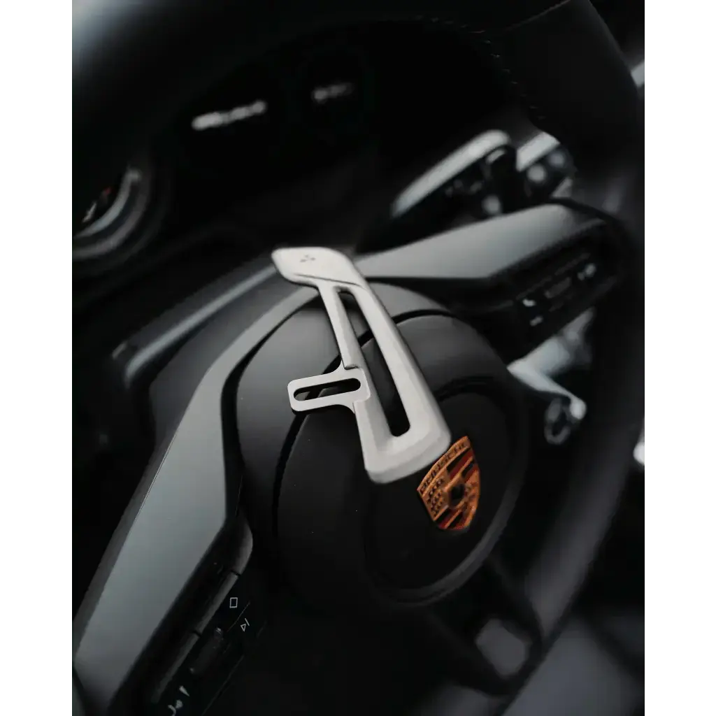 Porsche - GT3 RS Weissach Package Style Aluminum Paddles For JQ Werks Madtrace® Clubsport Magnetic Paddle Shifters - Norcal Dynamics