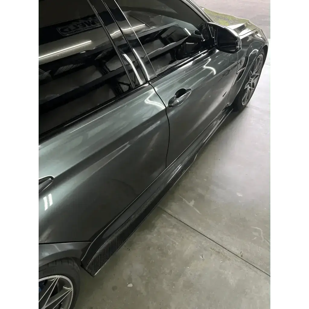 PSM Style Carbon Fiber Side Skirts - BMW F80 M3 & F82 / F83 M4 - Norcal Dynamics