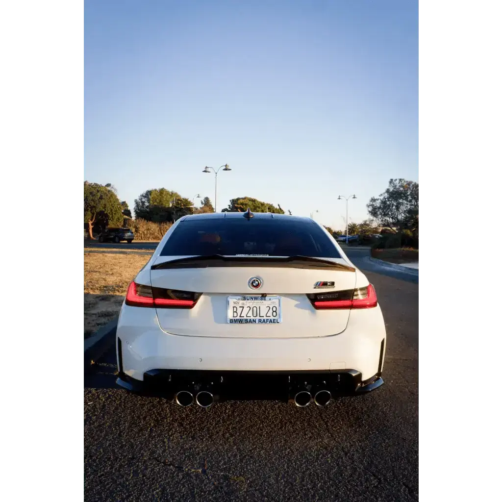 PSM Style High Kick Carbon Fiber Trunk Spoiler - BMW G80 M3 & G20 3 Series - Norcal Dynamics