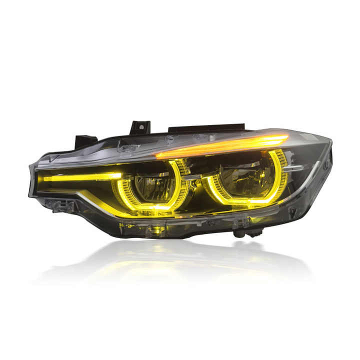 F30 3-Series LCI Style Switchback Headlights White/Yellow/Amber - F30 3-Series 320i 328i 330i 335i 340i Norcal Dynamics