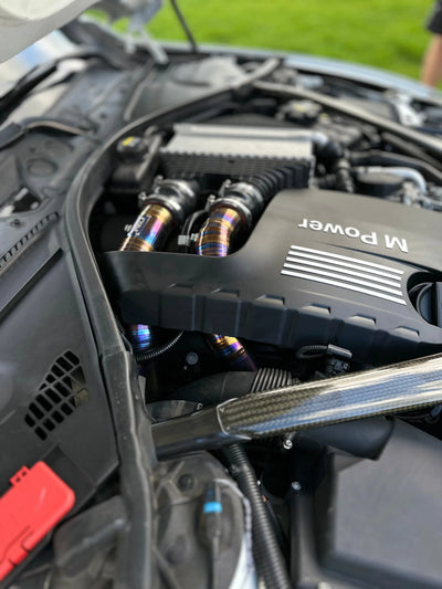 S55 Titanium Charge Pipes - BMW F80 M3 | F82/F83 M4 | F87 M2C - Norcal Dynamics 