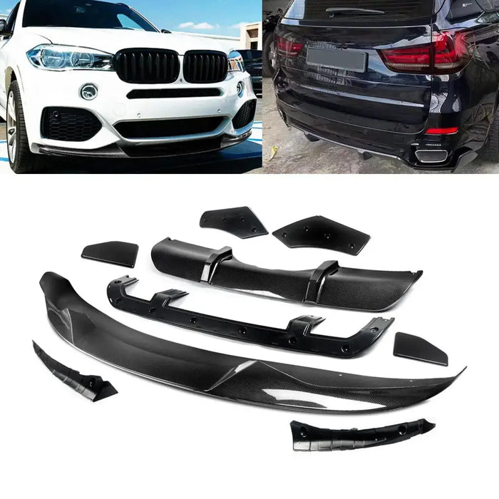 thumbnail image 2 of Gloss Black Rear Bumper Diffuser + Corner Extensions For BMW X5 G05 M Sport (2019-2025) – 3-Piece Kit 2 of 5