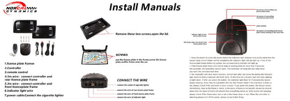 License Plate Remote Curtain Hider Plate