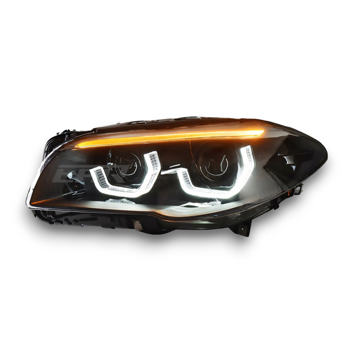 BMW 5 Series F10/F18 Xenon Angel LED Style Headlights - Norcal Dynamics 
