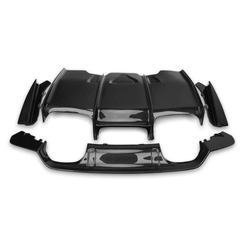 PSM Style Carbon Fiber Rear Diffuser - BMW F80 M3 & F82/F83 M4 - Norcal Dynamics 