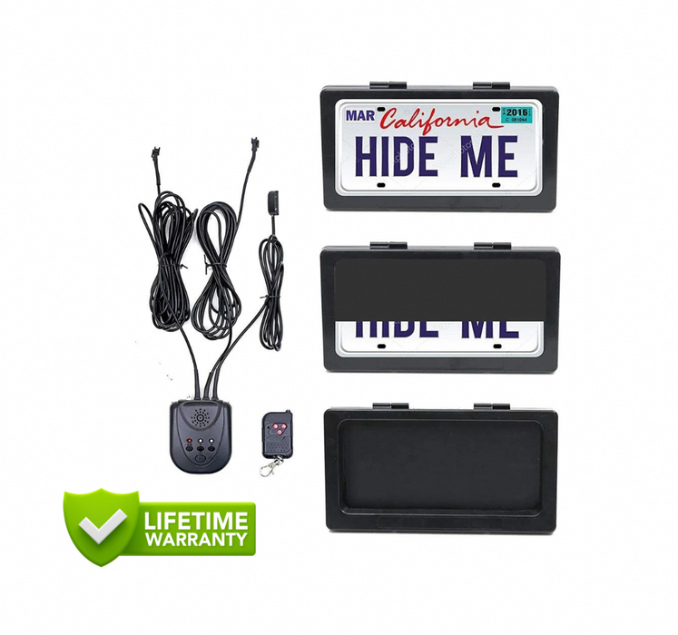License Plate Remote Curtain Hider Plate