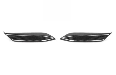 CARBON FIBER V2 FRONT BUMPER UPPER SPLITTERS - F80 M3 | F82/F83 M4 - Norcal Dynamics 