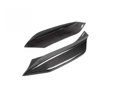 CARBON FIBER V2 FRONT BUMPER UPPER SPLITTERS - F80 M3 | F82/F83 M4 - Norcal Dynamics 