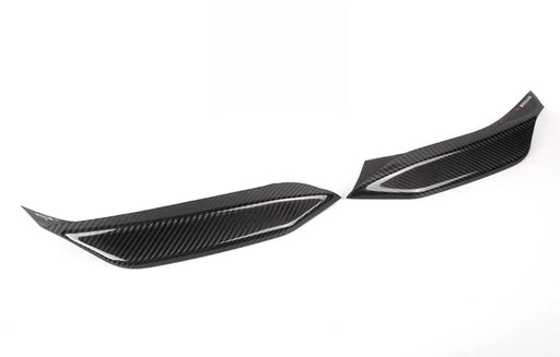 CARBON FIBER V2 FRONT BUMPER UPPER SPLITTERS - F80 M3 | F82/F83 M4 - Norcal Dynamics 