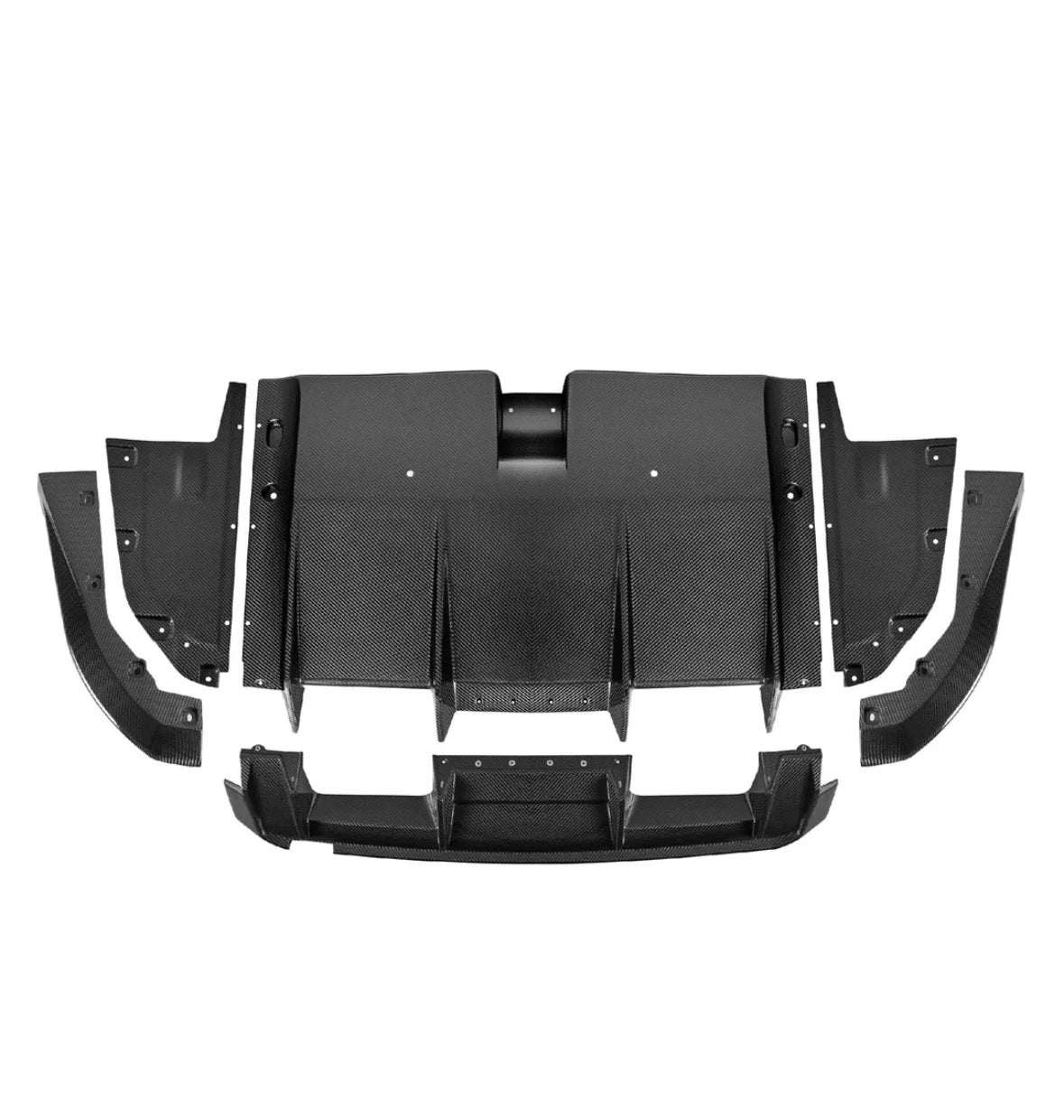 BMW G8X M3/M4 CARBON FIBER PSM DIFFUSER UNDERTRAY KIT 9 PIECES - G80 M3/ G82 G83 M4
