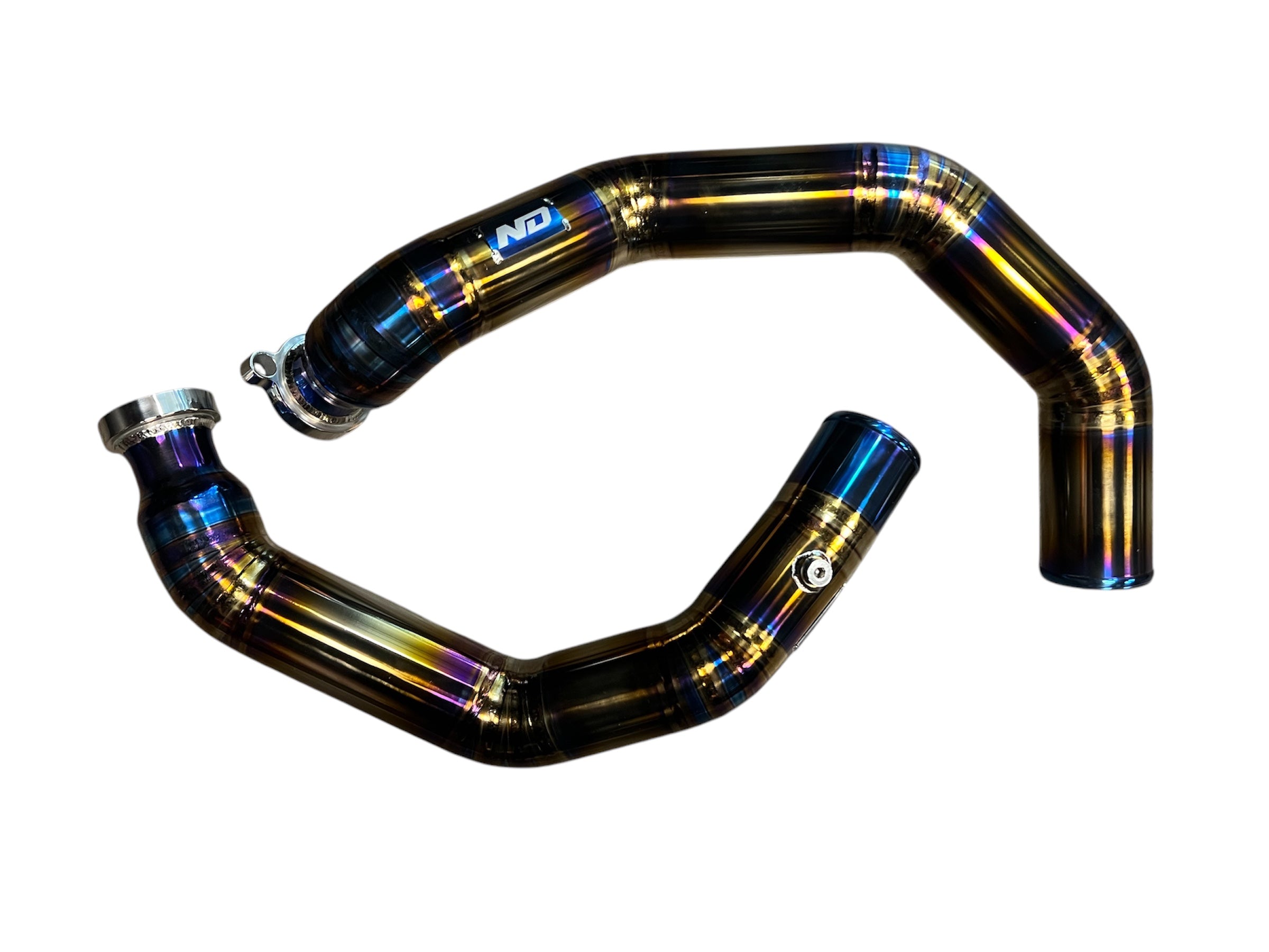 S55 Titanium Charge Pipes - BMW F80 M3 | F82/F83 M4 | F87 M2C - Norcal Dynamics 