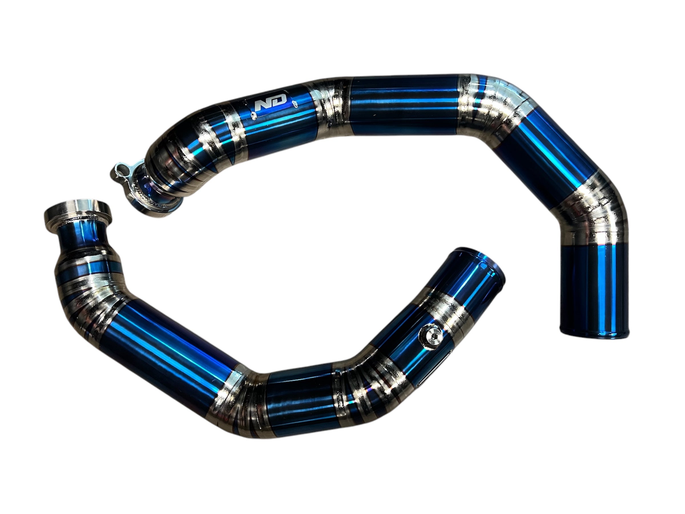 S55 Titanium Charge Pipes - BMW F80 M3 | F82/F83 M4 | F87 M2C - Norcal Dynamics 