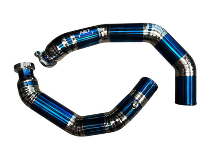 S55 Titanium Charge Pipes - BMW F80 M3 | F82/F83 M4 | F87 M2C - Norcal Dynamics 