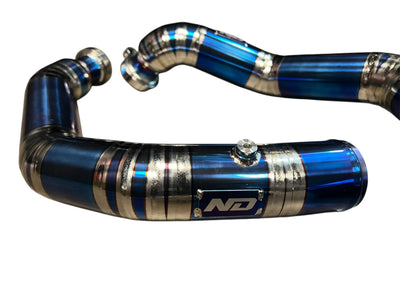 S55 Titanium Charge Pipes - BMW F80 M3 | F82/F83 M4 | F87 M2C - Norcal Dynamics 