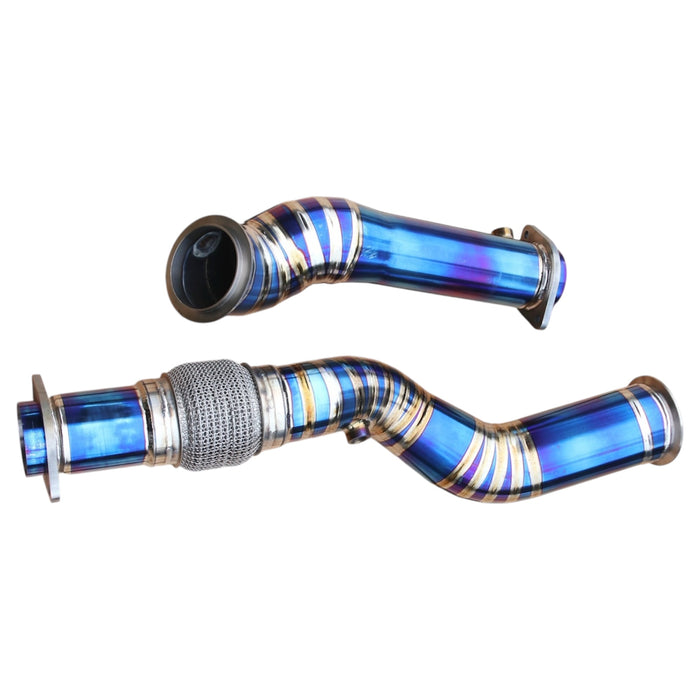 BMW TITANIUM S58 G8X M2/M3/M4 NORCAL DYNAMICS CATLESS DOWNPIPES - Norcal Dynamics 