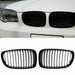 BMW E8X LCI FRONT KIDNEY GRILLES GLOSS BLACK - Norcal Dynamics