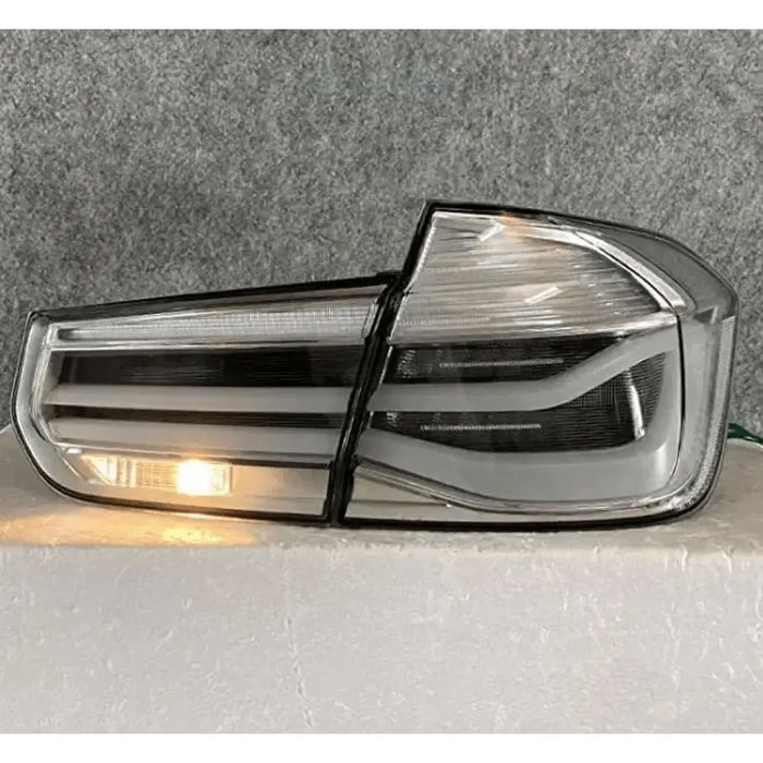 F30 Clear Tail Lights | BMW F30 Clear Tail Lights |  Norcal Dynamics, F30, clear tails, white bmw, f80, f80 clear taillights, bmw tail lights 