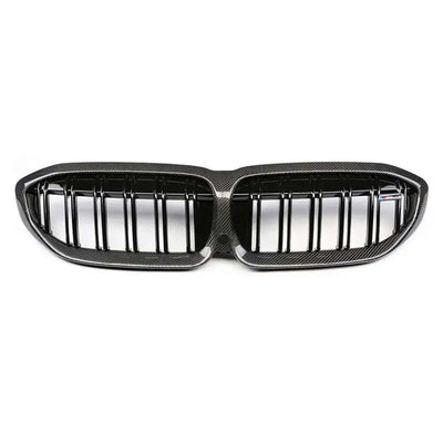 Carbon Fiber Dual Slat Front Grilles - BMW G20 / G28 3 Series - Norcal Dynamics 