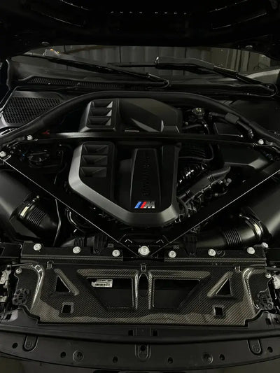 CARBON FIBER FRONT ENGINE BAY SHROUD FOR G80 / G82 / G87 BMW M3 M4 M2 - Norcal Dynamics 