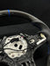 CARBON FIBER G SERIES M-SPORT STEERING WHEEL W/ BLUE STRIPE - Norcal Dynamics 