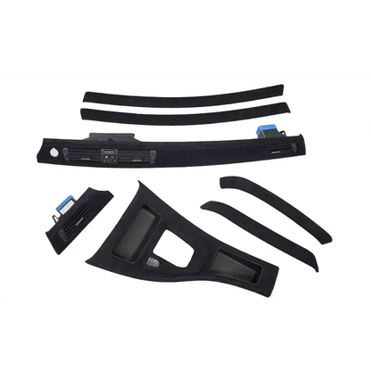 E90 SUEDE FULL TRIM SET BLUE STITCHING - Norcal Dynamics