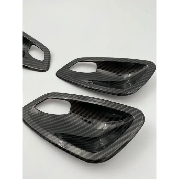 E9X CARBON FIBER LOOK DOOR HANDLE BOWL COVERS - Norcal Dynamics