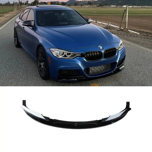 F30 GLOSS BLACK FRONT BUMPER LIP 2012-2018 3 SERIES M TECH - Norcal Dynamics