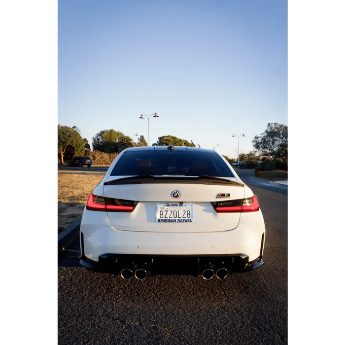 PSM Style High Kick Carbon Fiber Trunk Spoiler - BMW G80 M3 & G20 3 Series - Norcal Dynamics