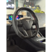 Tesla Model 3 Carbon Fiber Steering Wheel-Red Stitching - Norcal Dynamics