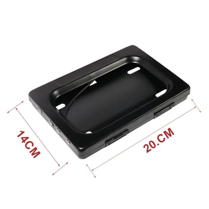 US Motorcycle License Plate Cover Frame Roller Blind