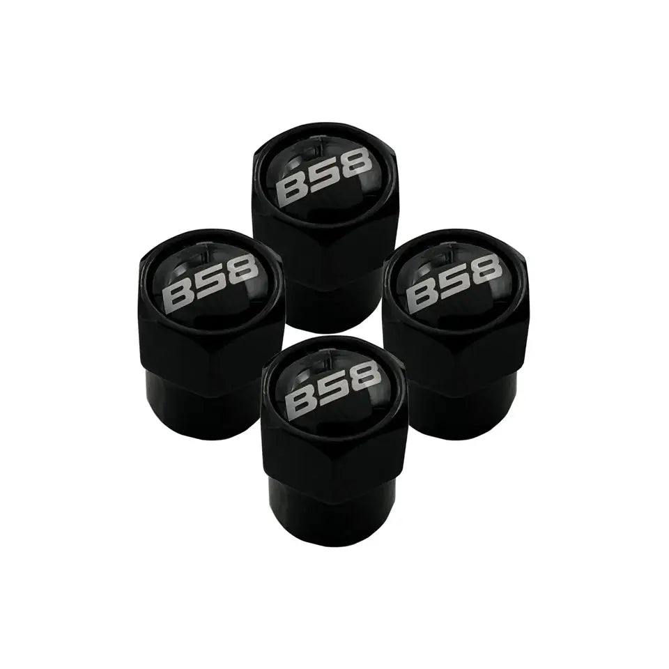 Barrel Tire Valve Caps (Jet Black)