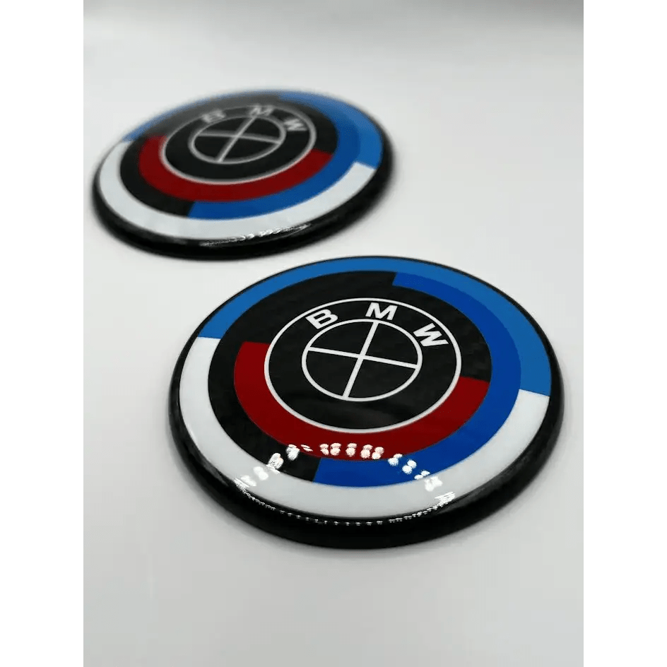 BMW 50th Anniversary Carbon Fiber Emblem Set (Hood+Trunk)