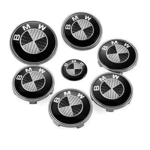 BMW Roundel Emblem Set (82/74mm) – Custom Carbon Emblems