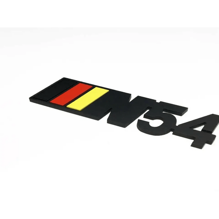 N54 METAL TRUNK BADGE (BLACK) GERMAN COLORS - Norcal Dynamics